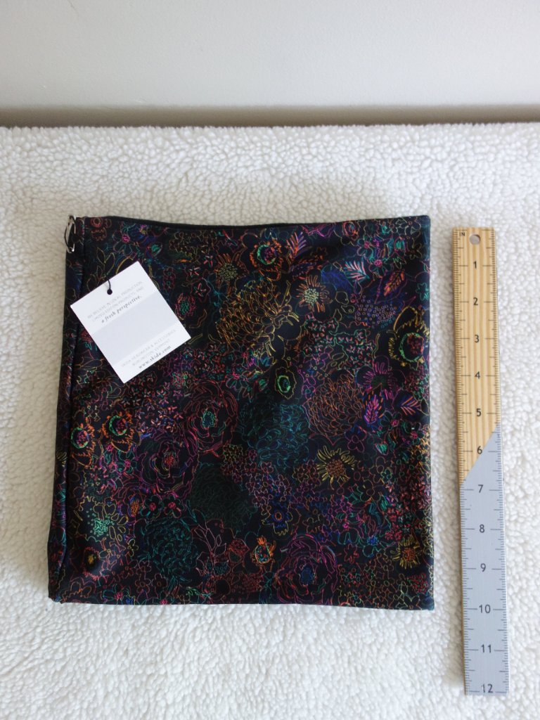 Nwt Skida Black Floral Print Neck Gaiter Warmer — image 5 of 5
